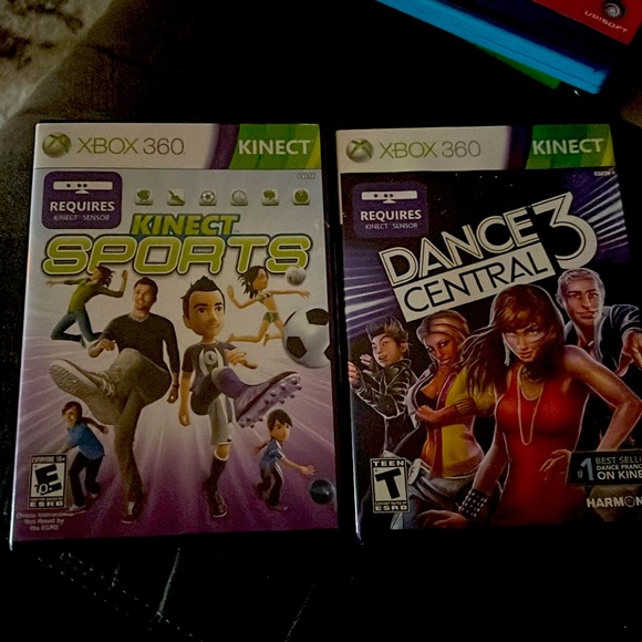 Xbox 360 Kinect Dance Central 3 and Kinect Sports Game (2) - Picture 1 of 6